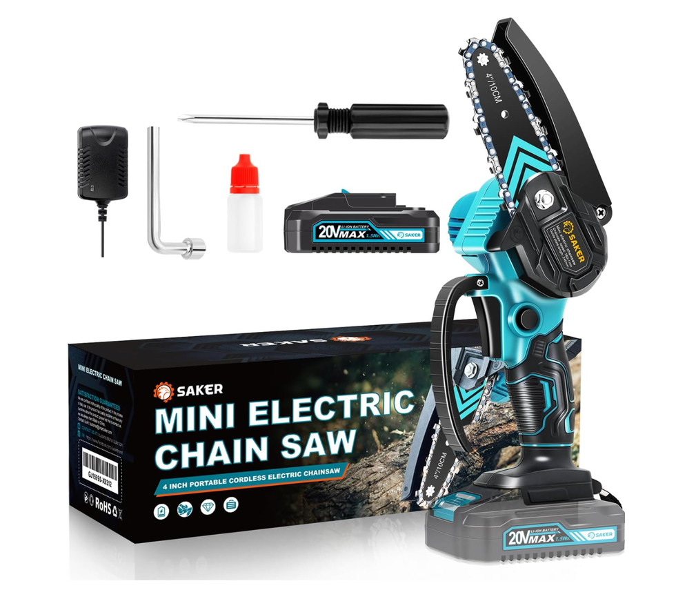 Mini elektrische kettingzaag
