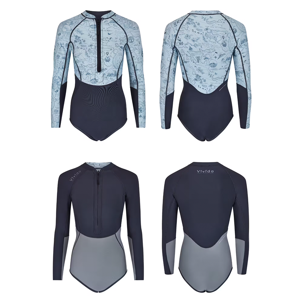 Linda Reversible Long Sleeve Swimsuit & Neoprene Wetsuit 