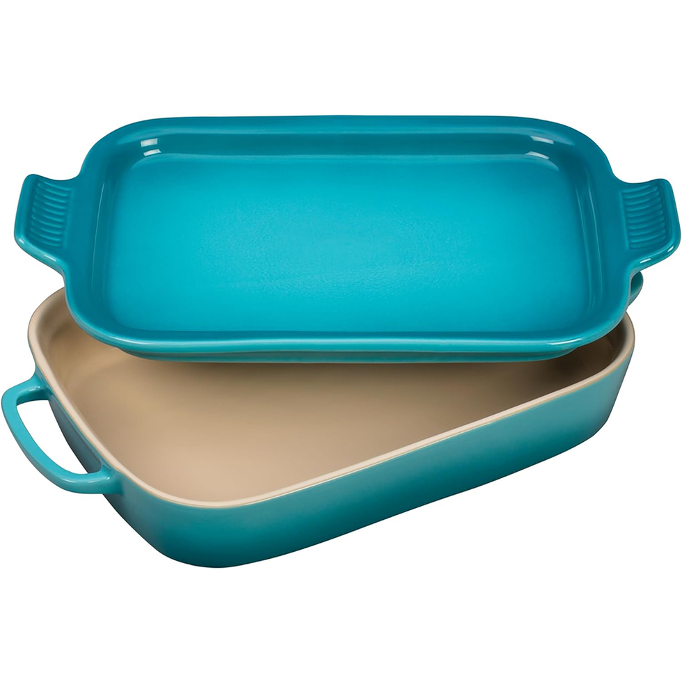 Stoneware Rectangular Dish with Platter Lid