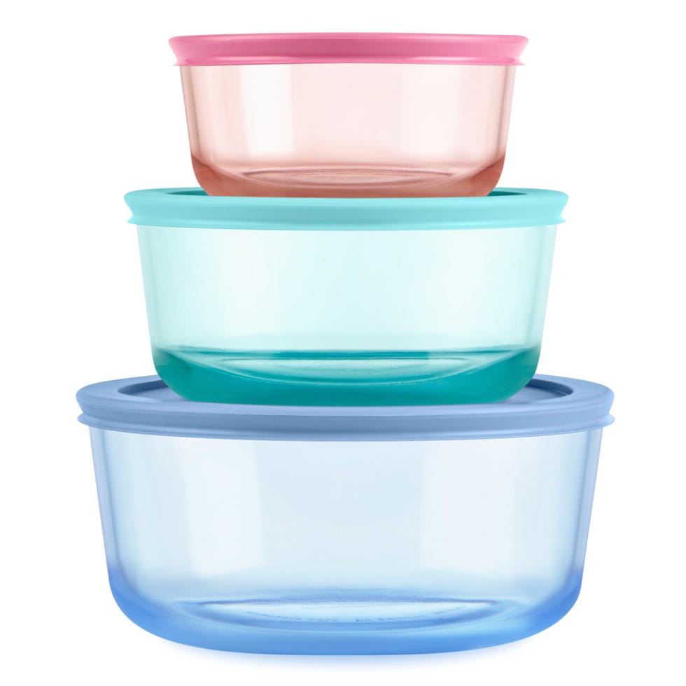 Pyrex Colors 3-Pack Glass Food Storage Set