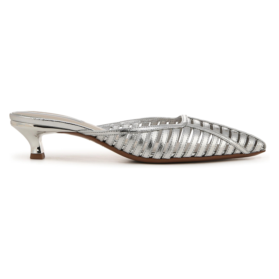 Silberne Marlina-Pantolette