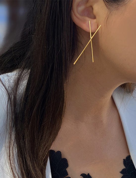 Chopstick Earrings