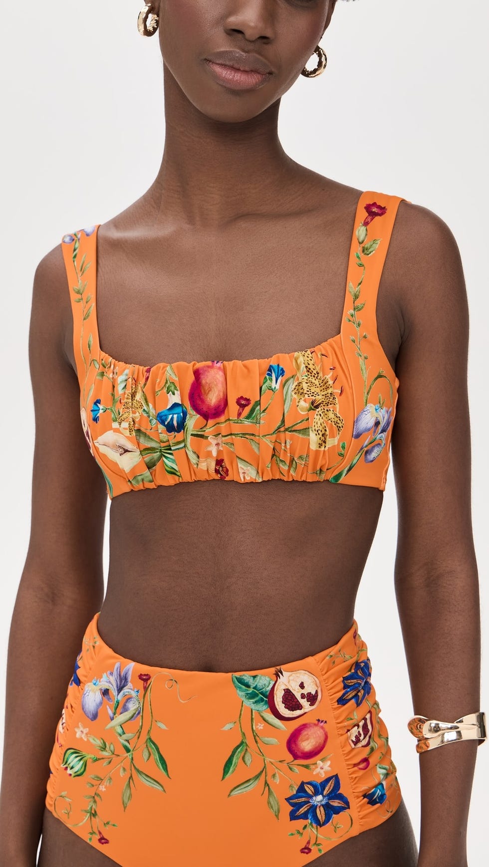 Blusa balconette Flores