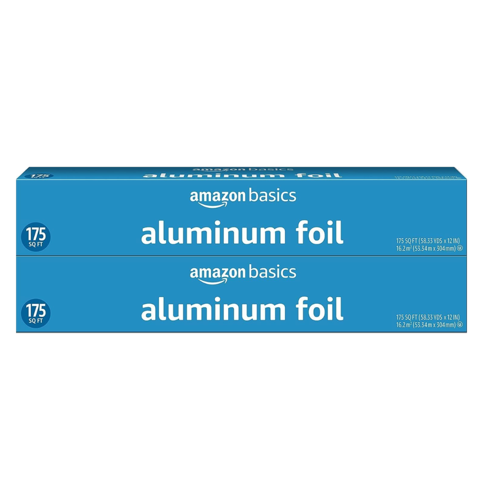 Amazon Basics Aluminum Foil, 175 Sq Ft, Pack of 2