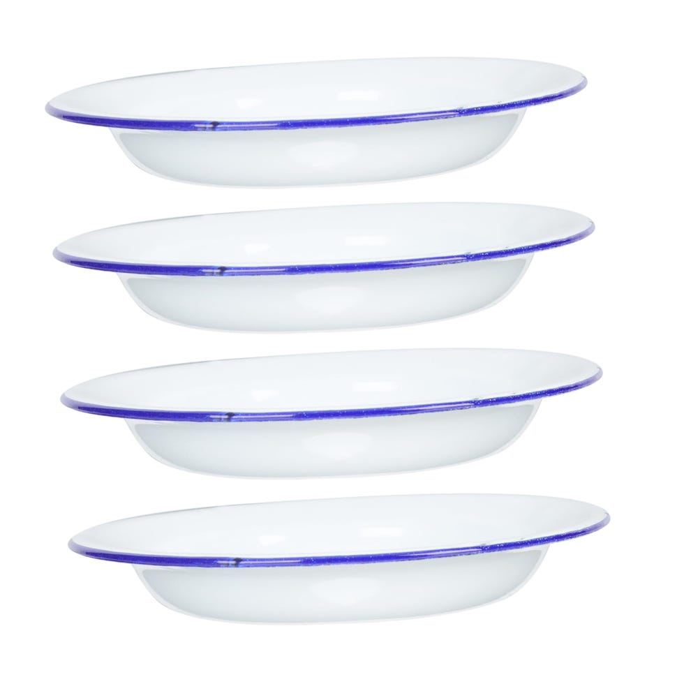 4 uds platos esmaltados