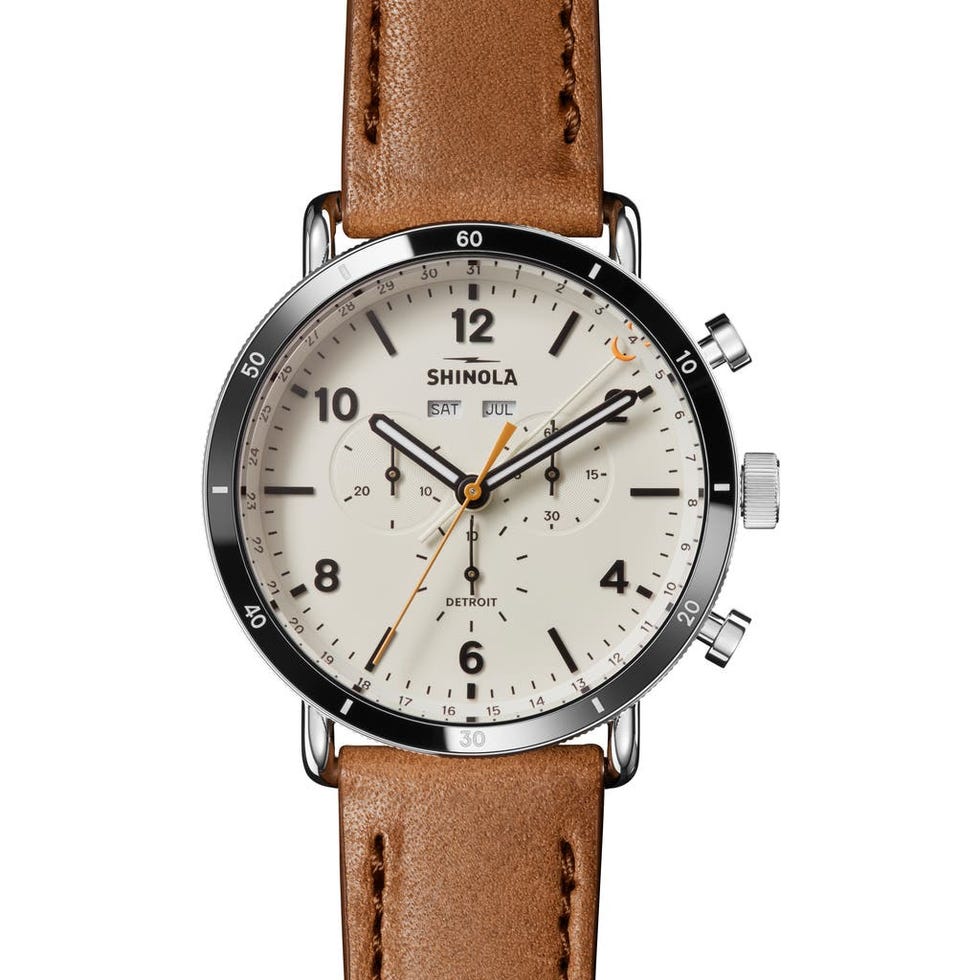 Canfield Sport Leather Strap Watch