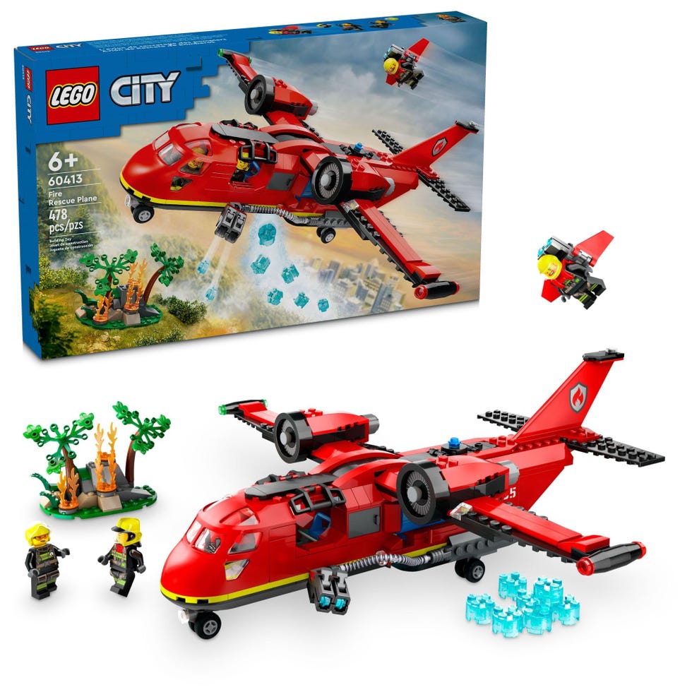City Fire Rescue Plane Toy
