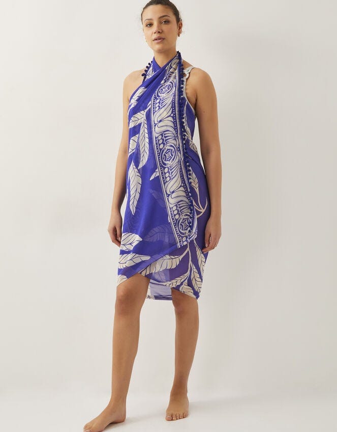 Eden Leaf Print Sarong