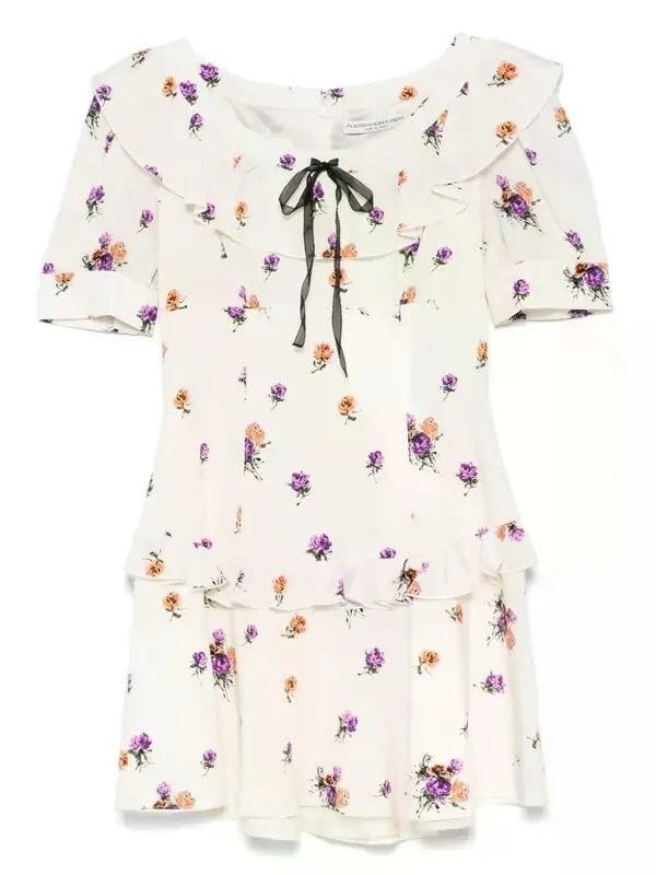 Midikleid mit Rosen-Print