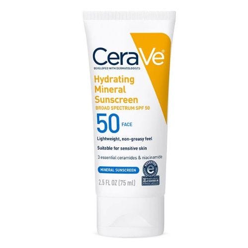 Hydrating Mineral Sunscreen Face Lotion SPF 50