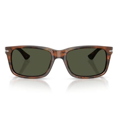 58mm Rectangular Sunglasses in Caffe/Green 58mm Rectangular Sunglasses in Caffe/Green