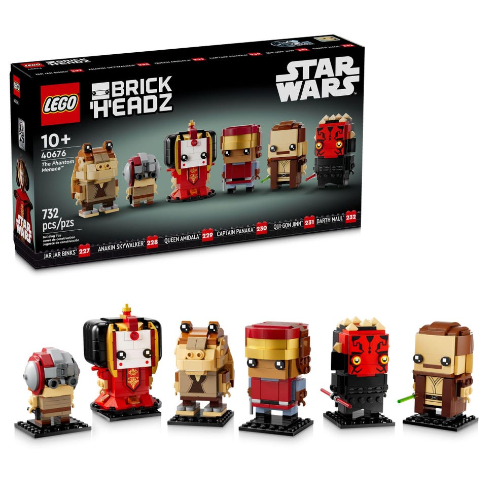 LEGO 'Star Wars: A Ameaça Fantasma' BrickHeadz