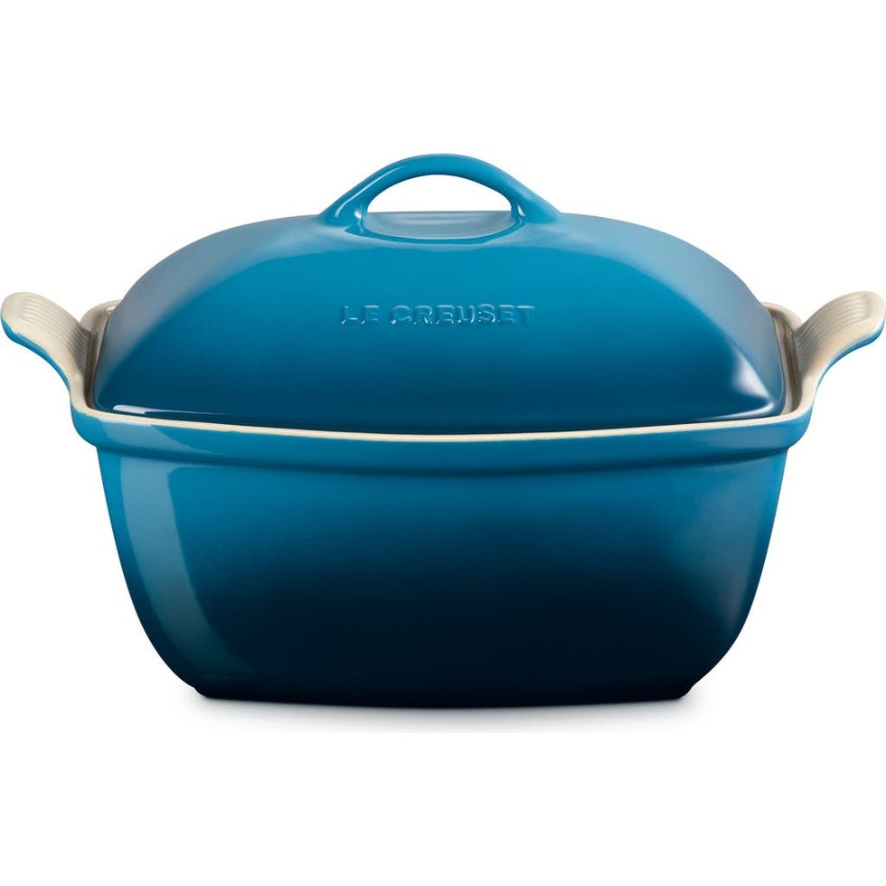 4.5-Quart Covered Rectangular Stoneware Casserole
