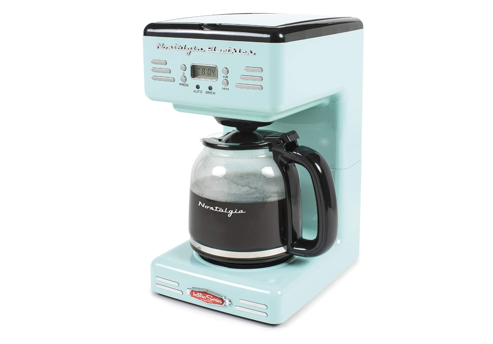 Retro 12-Cup Programmable Coffee Maker