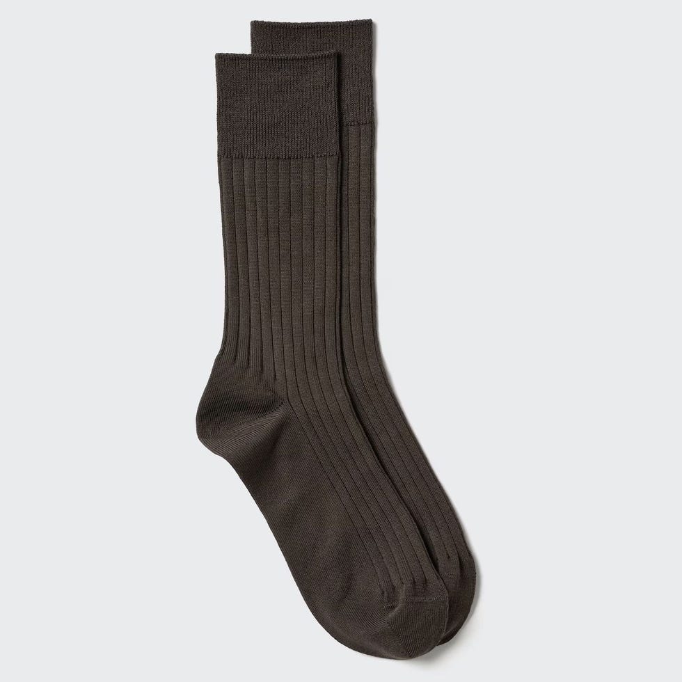 Supima Cotton Blend Wide Ribbed Socks