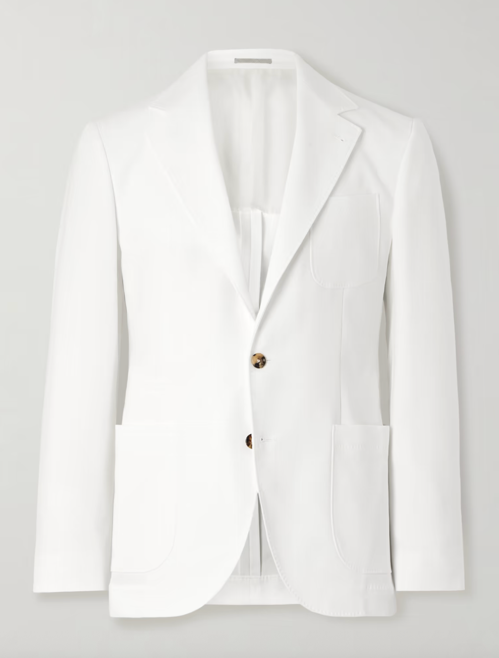 Giacca da abito in twill di cotone