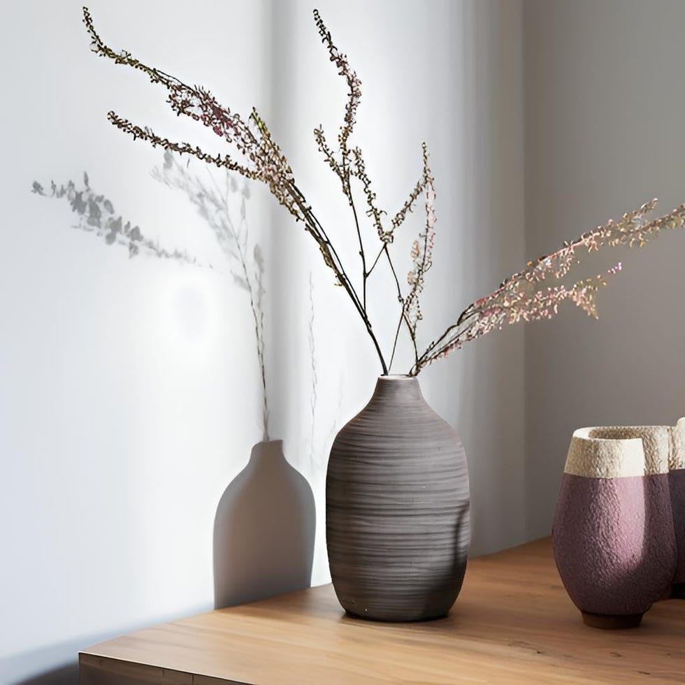 Narrow Mouth Terracotta Vase