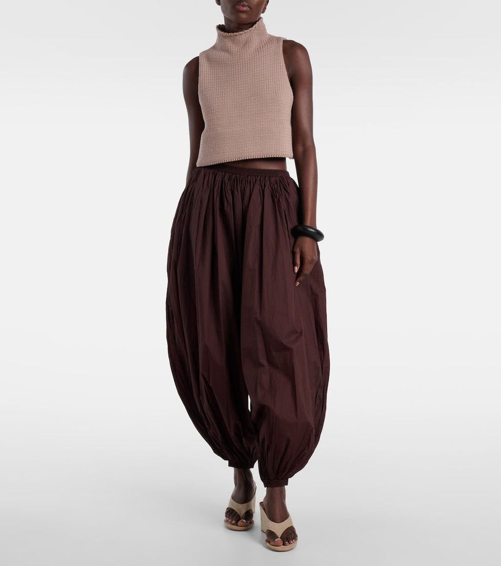 Dropped Balloon Pants