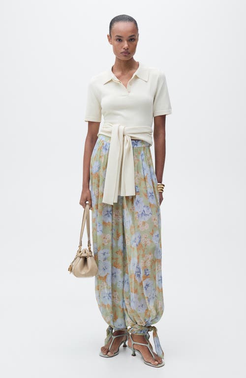 Floral Balloon Leg Pants