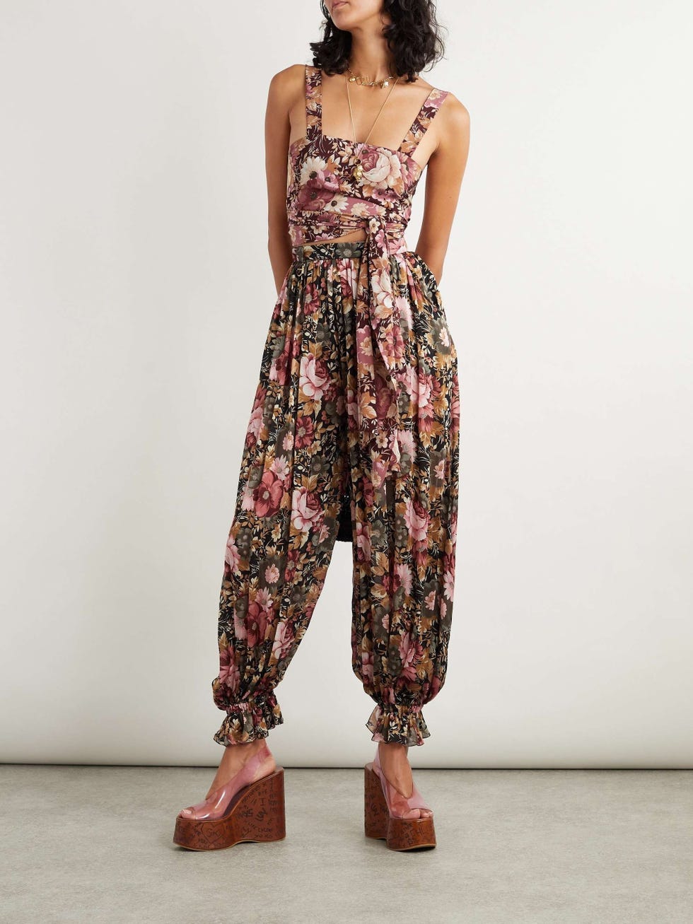 Floral Balloon Pants