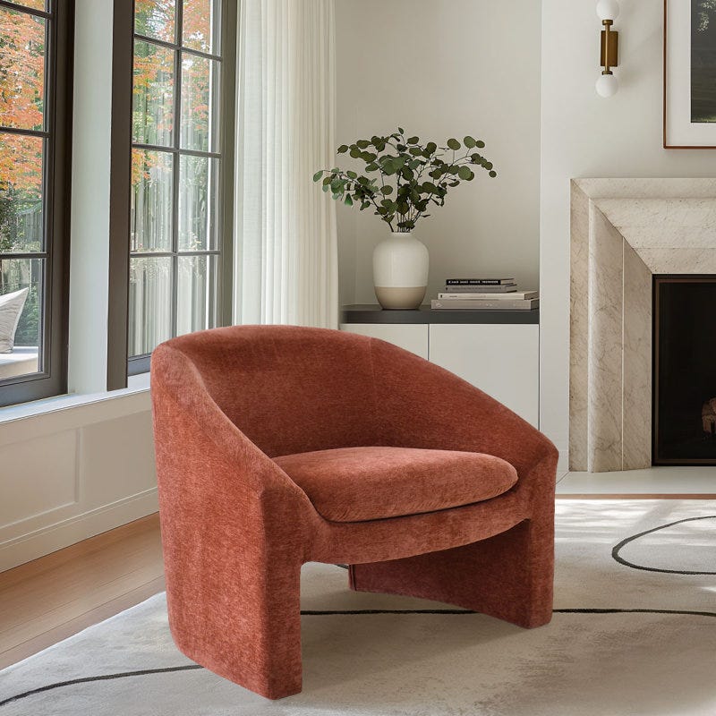 Steven Chenille Barrel Chair