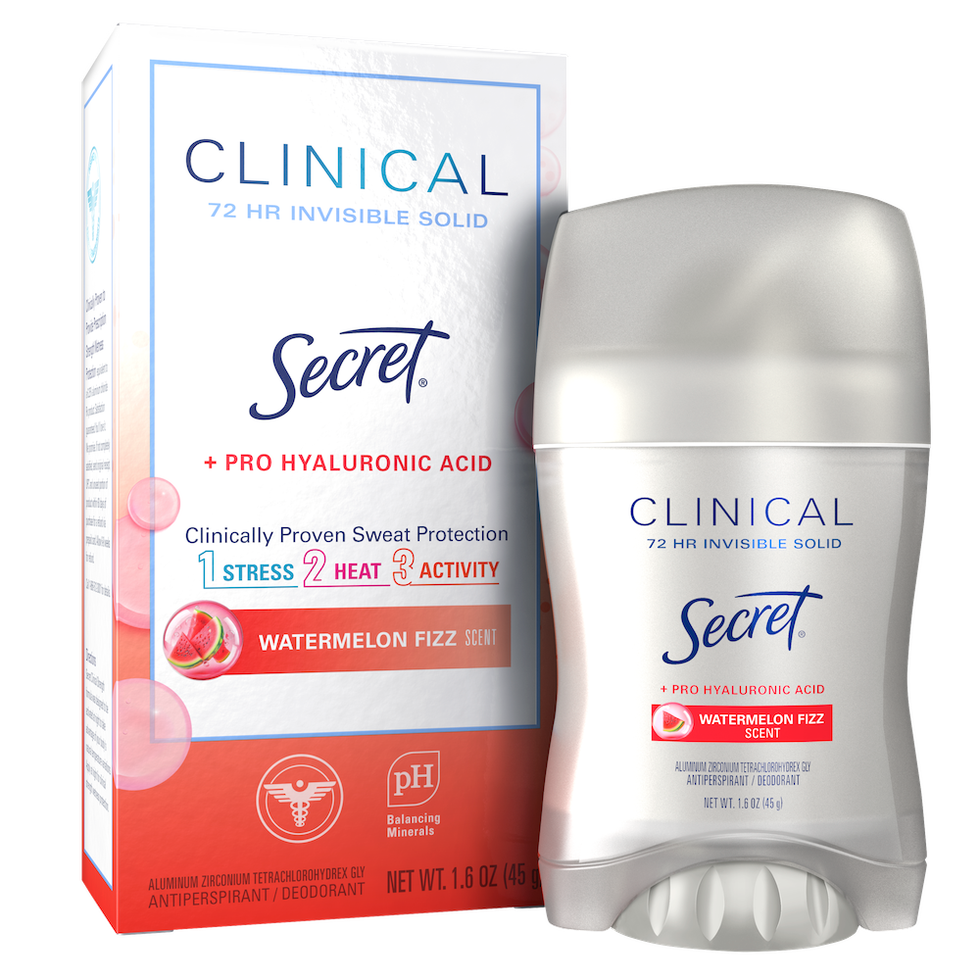 Secret Clinical Strength Antiperspirant And Deodorant Invisible Solid Watermelon Fizz