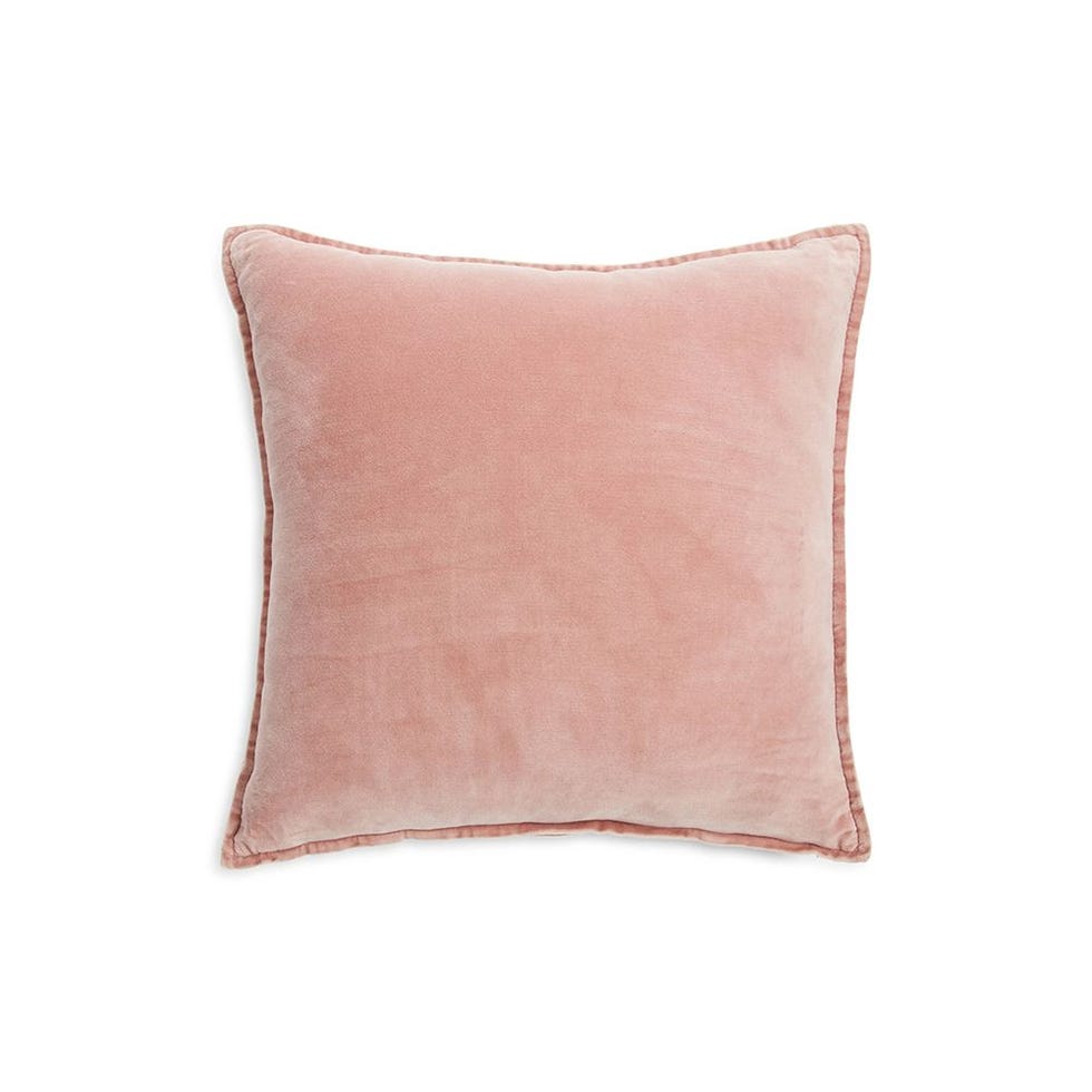 Nordstrom Velveteen Accent Pillow in Pink Fawn at Nordstrom, Size One Size Oz