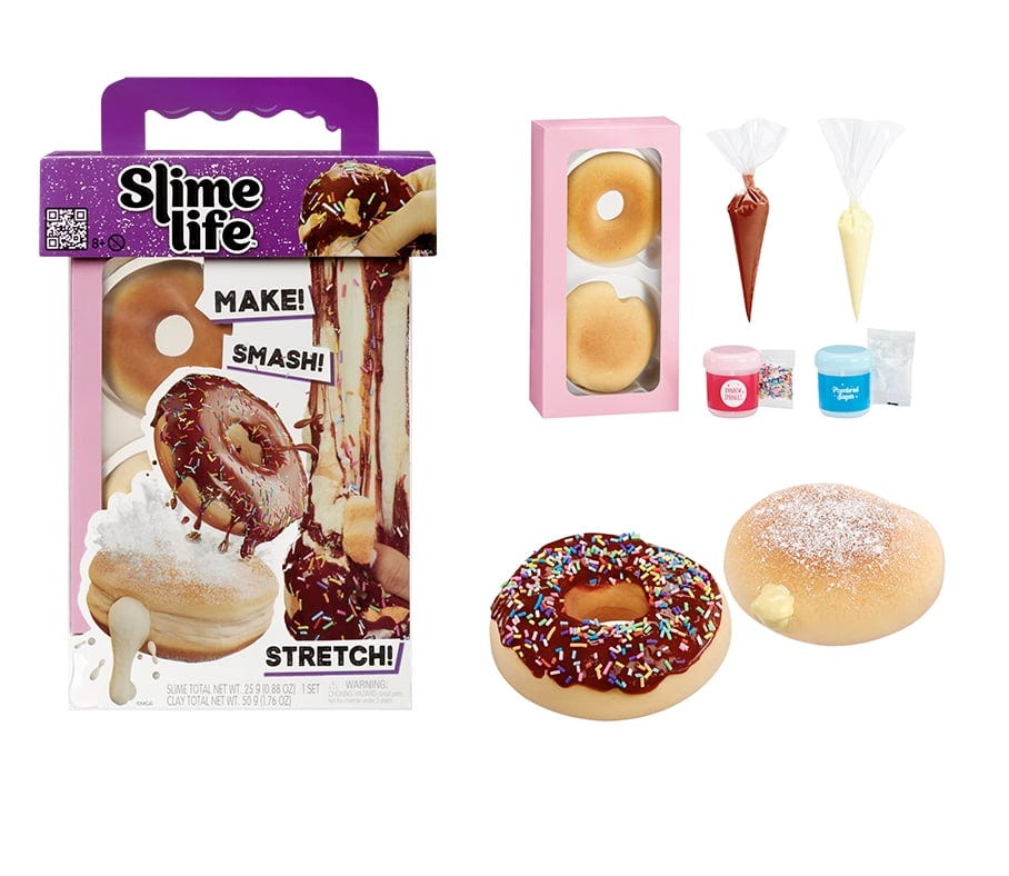 Choco Icing Round & Cream Filled Donuts DIY Slime Kit