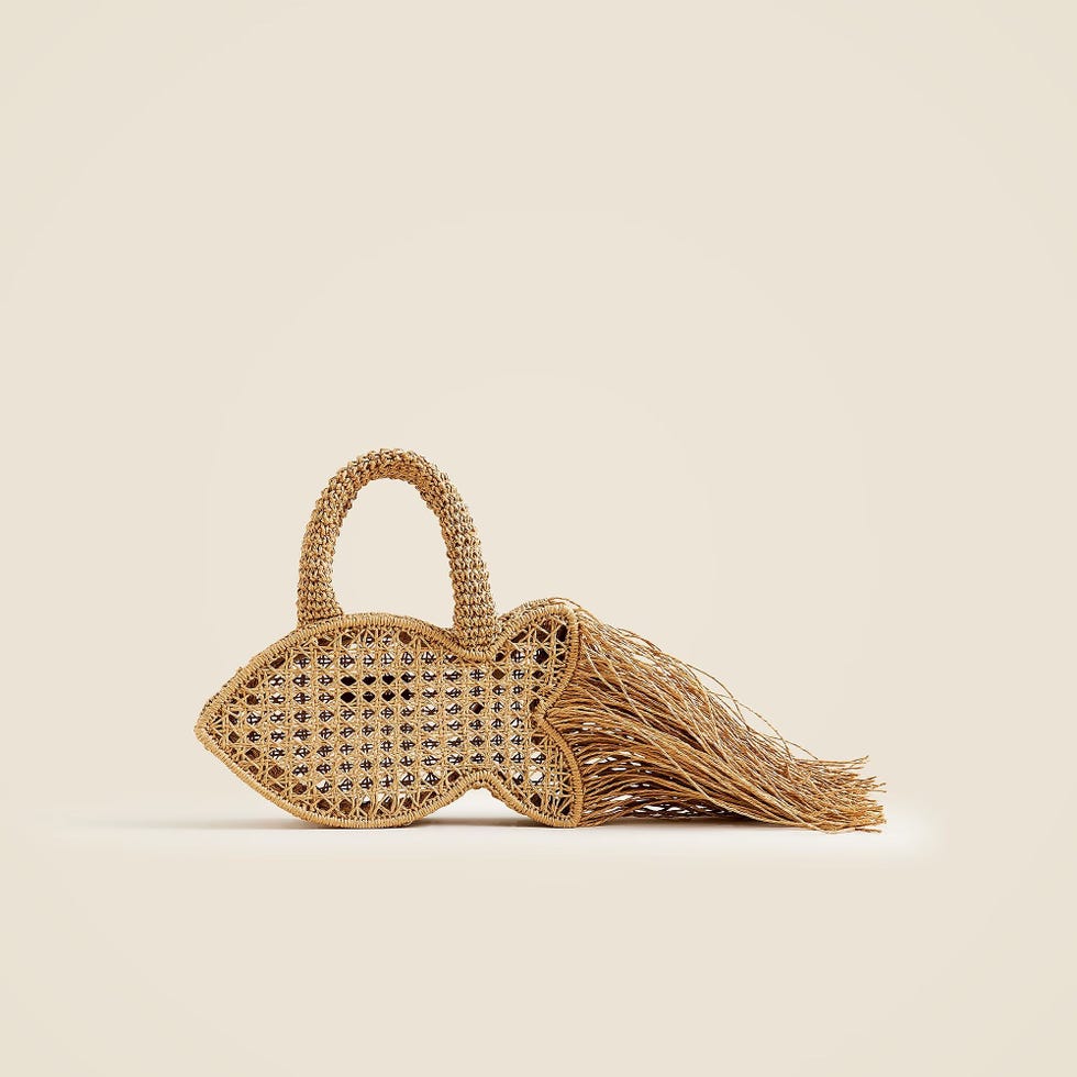 Handknotted Raffia Fish Bag
