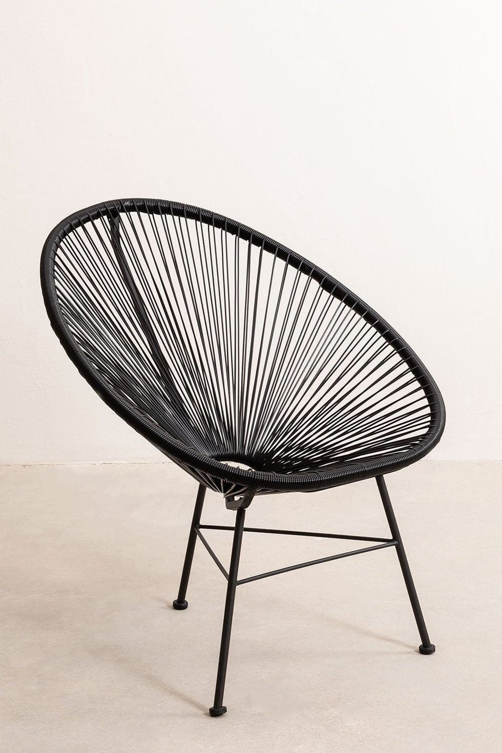 Pack de 2 sillones de jardín en acero y mimbre