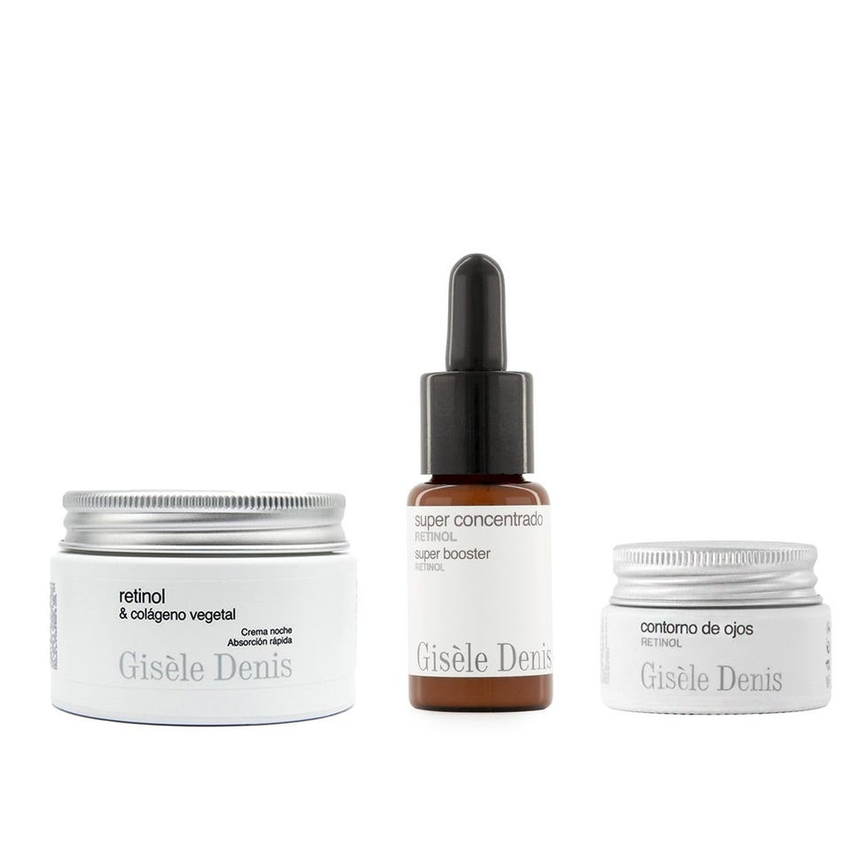 Gisèle Denis Pack Retinol, Crema Facial Retinol y Colágeno Vegetal + Contorno de Ojos Retinol + Super Concentrado Facial Retinol