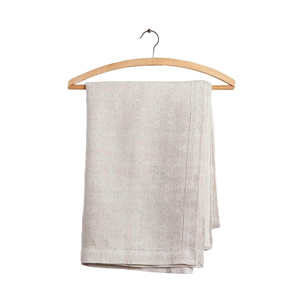 Nappe en lin à motif trèfle