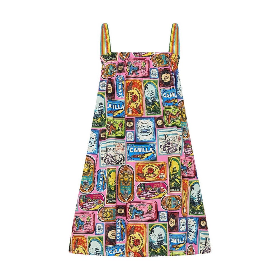 Printed Short Sundress