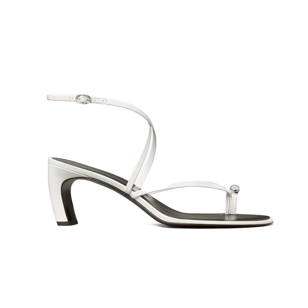Pierced Multi-Strap Heeled Sandal