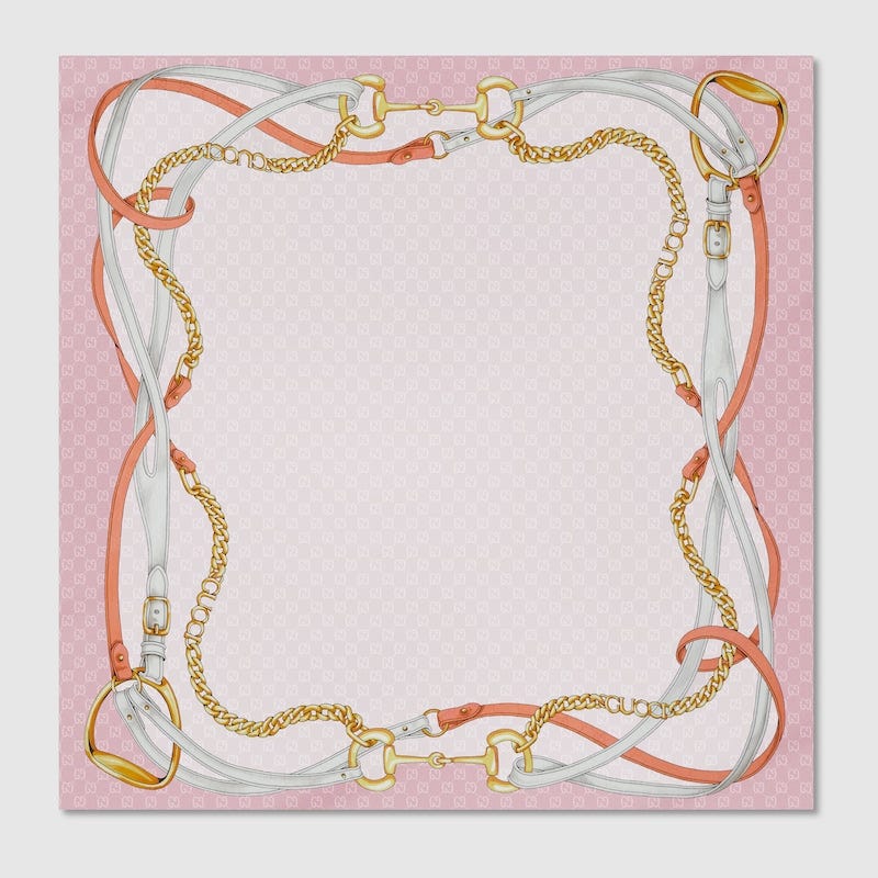 GG Silk Jacquard Carré