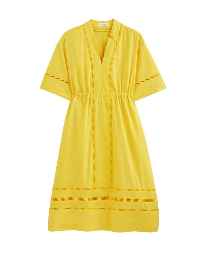 The Lace Trim Caftan Dress