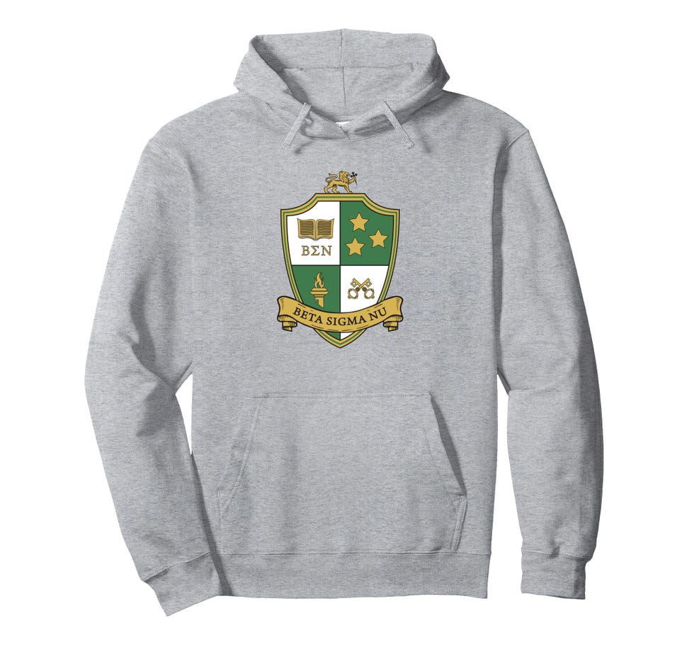 Beta Sigma Nu Crest Pullover Hoodie