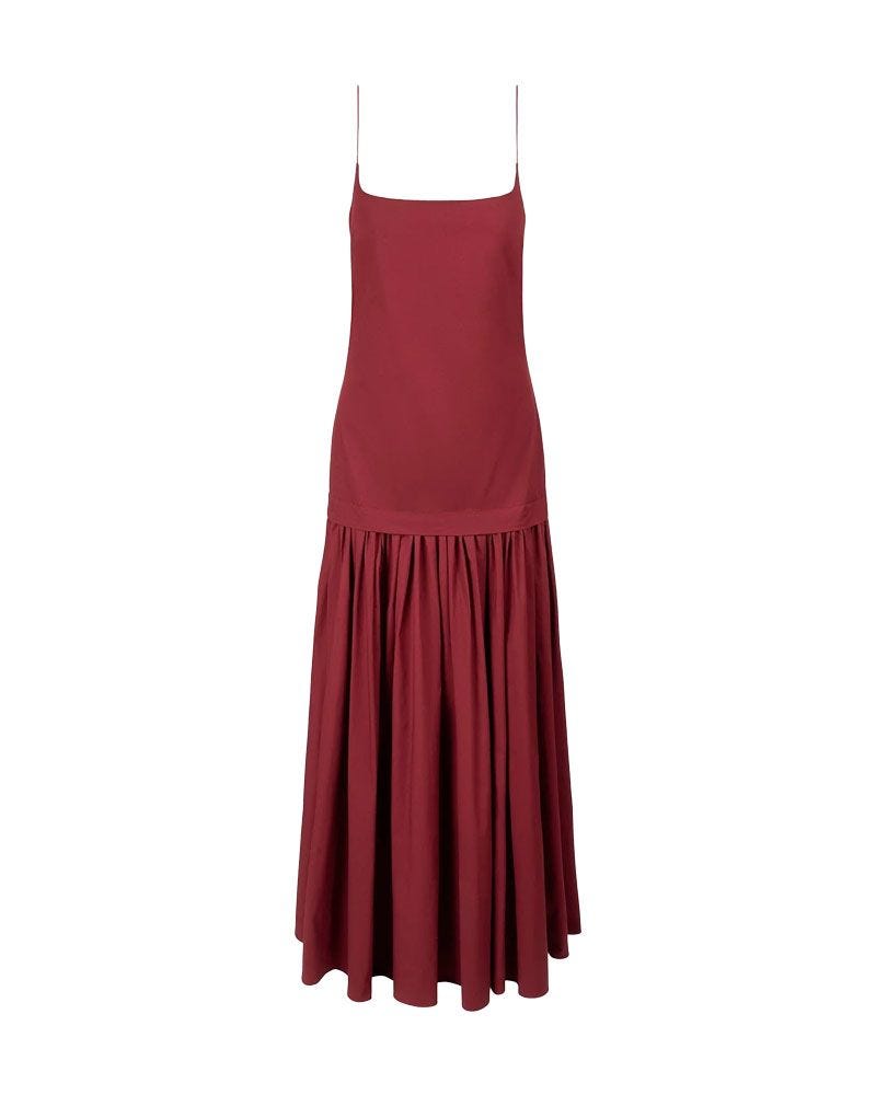 Ari Poplin Drop-Waist Dress