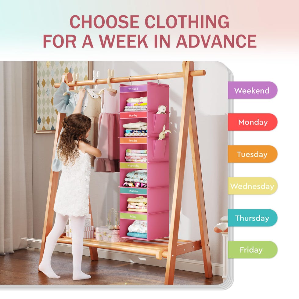 Organize outfits for the week.
