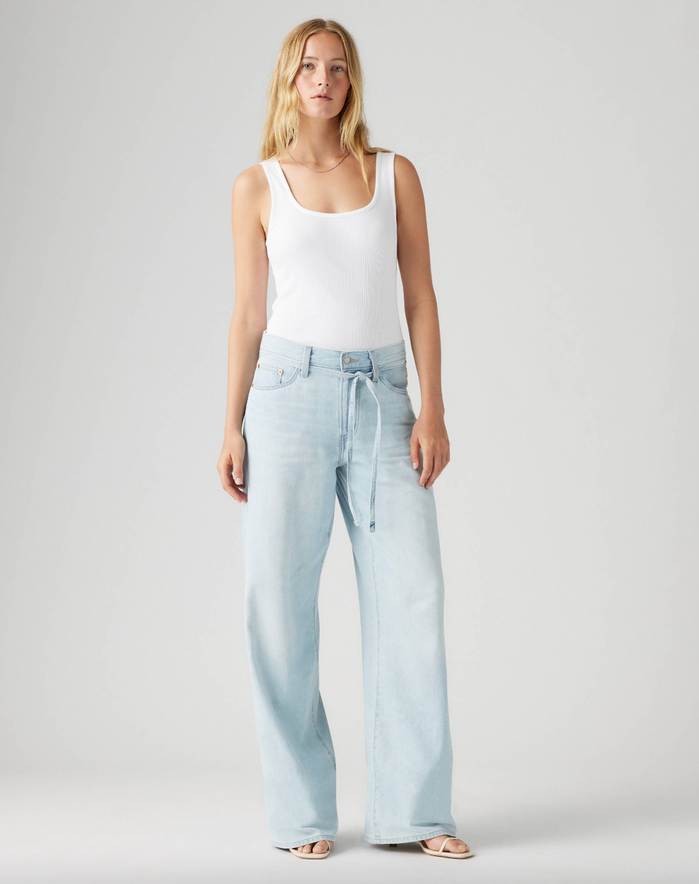 XL Straight Linen+ Denim Jeans