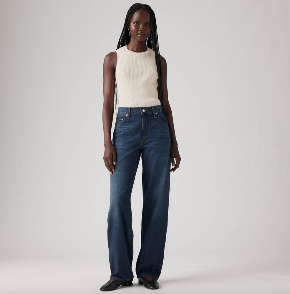 Baggy Dad Linen+ Denim Jeans