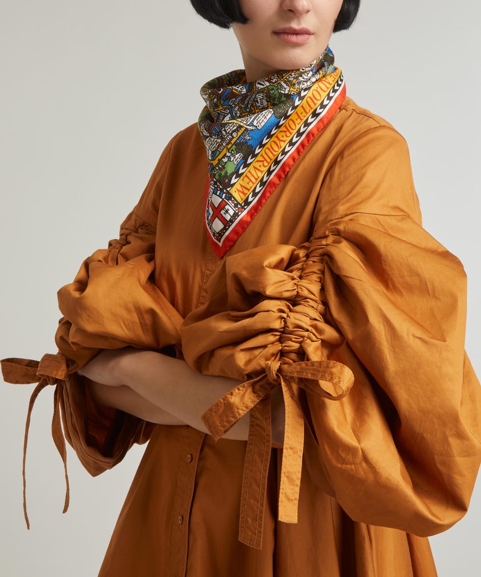 Big Smoke Silk Twill Scarf by Liberty London 