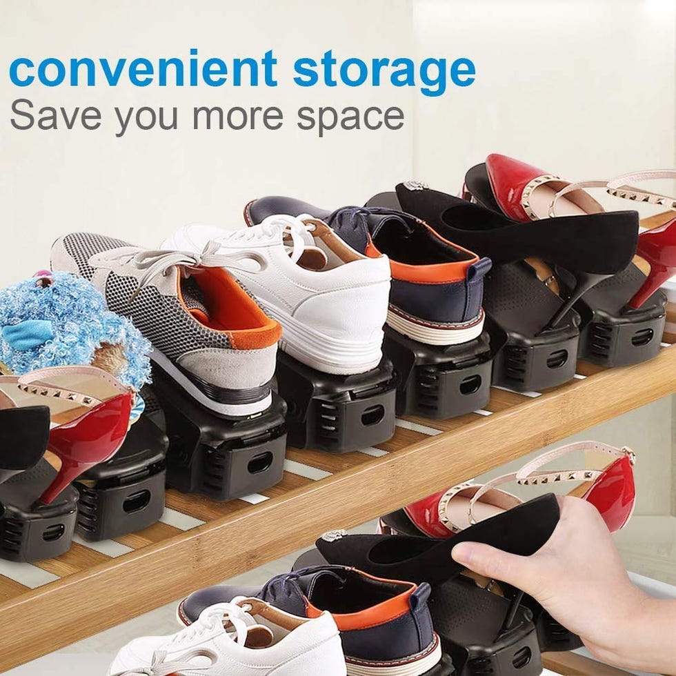 UrMsun Set of 10 Adjustable Shoe Organisers