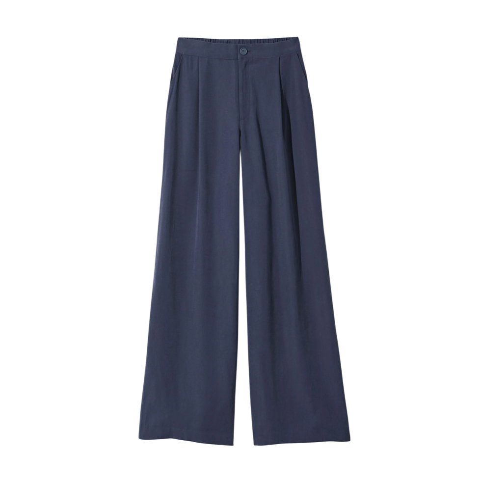 Sarie donkerblauwe pantalon