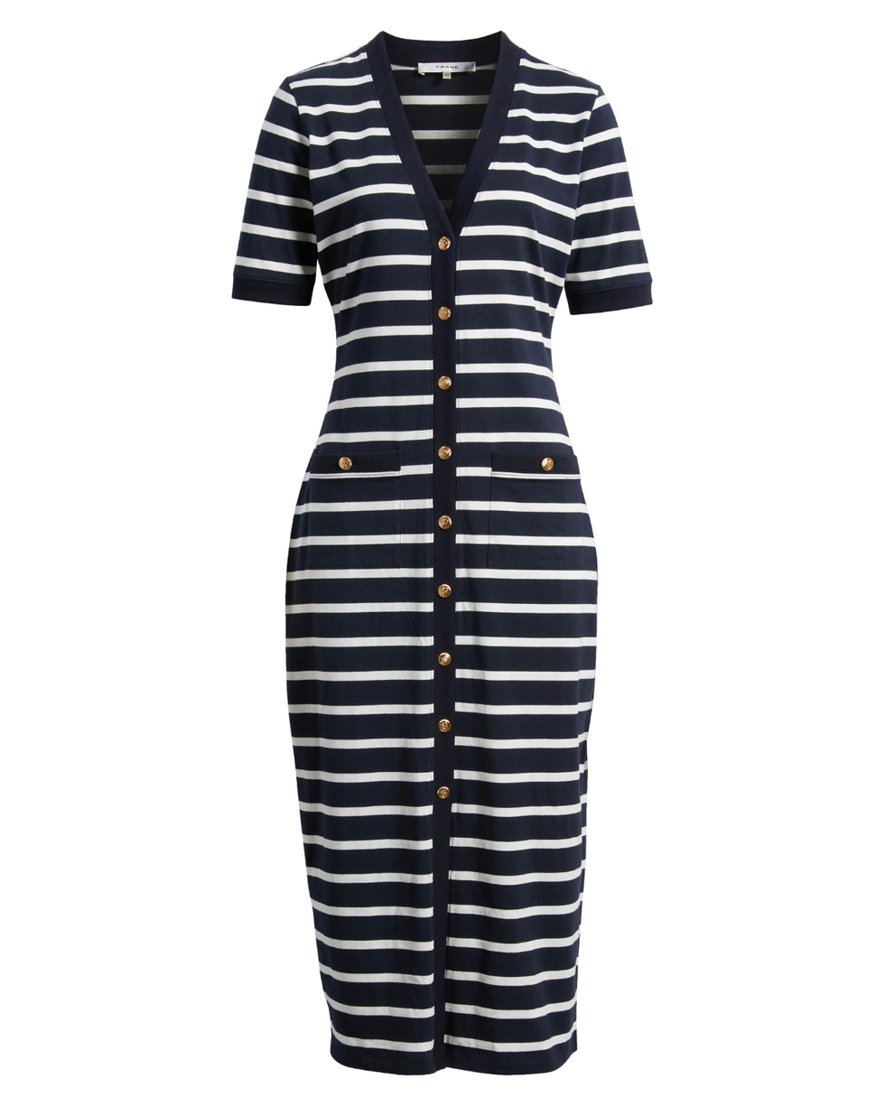The Striped Sailor Midi Dress