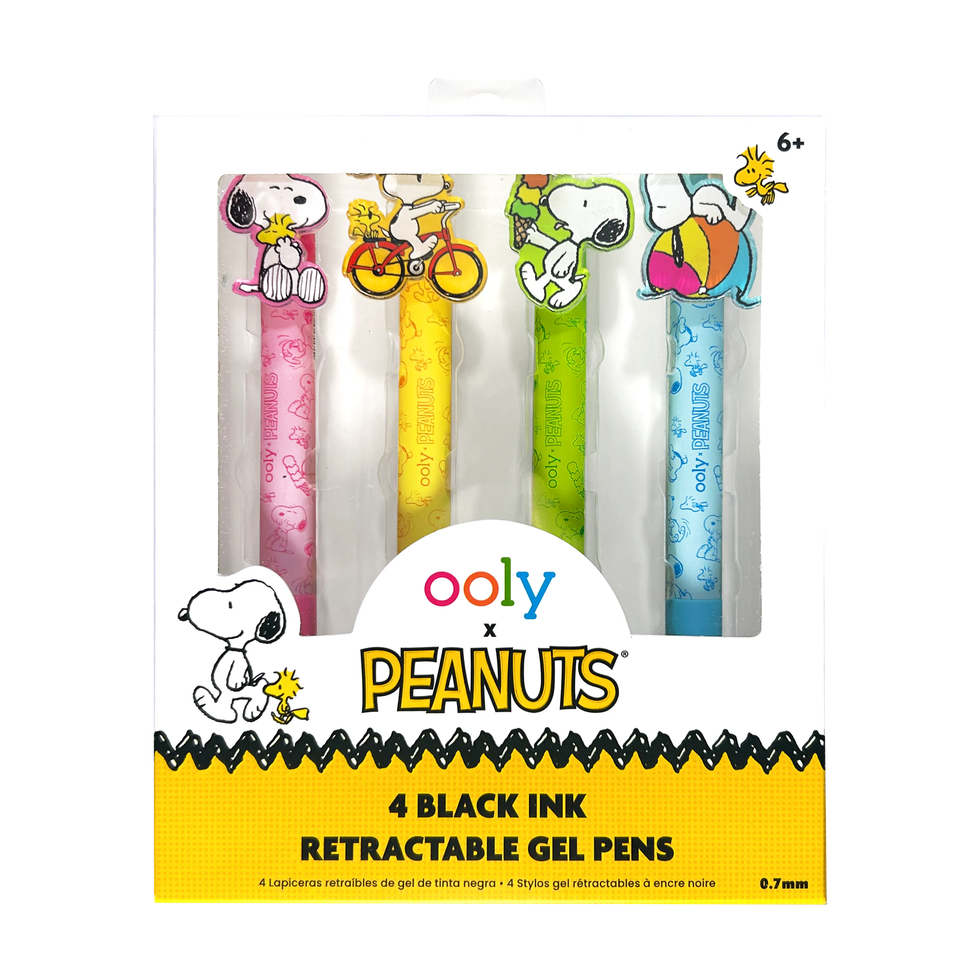 x Peanuts Black Ink Gel Pens