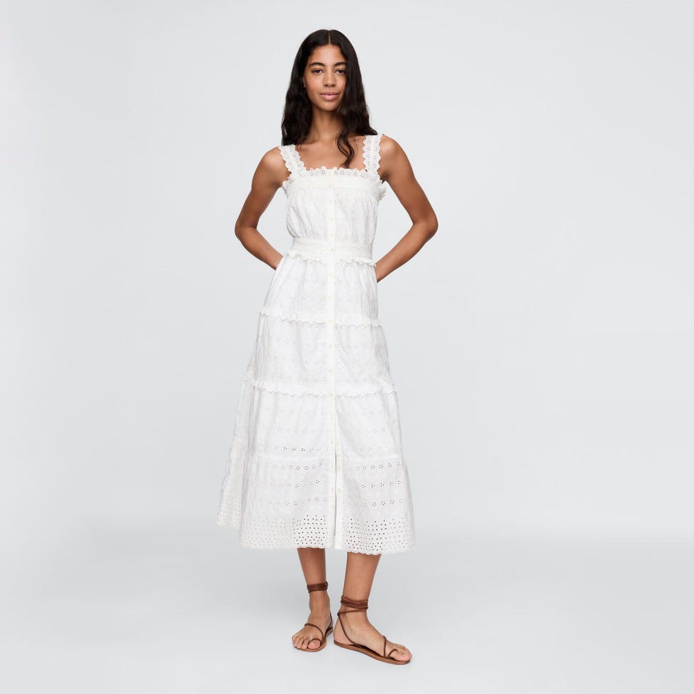 Eyelet Maxi Dress