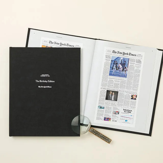 'The New York Times' Custom Birthday Book
