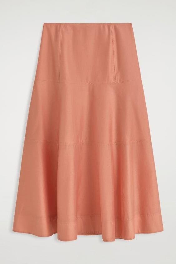 : FALDA MIDI EVASÉ CON PANELES