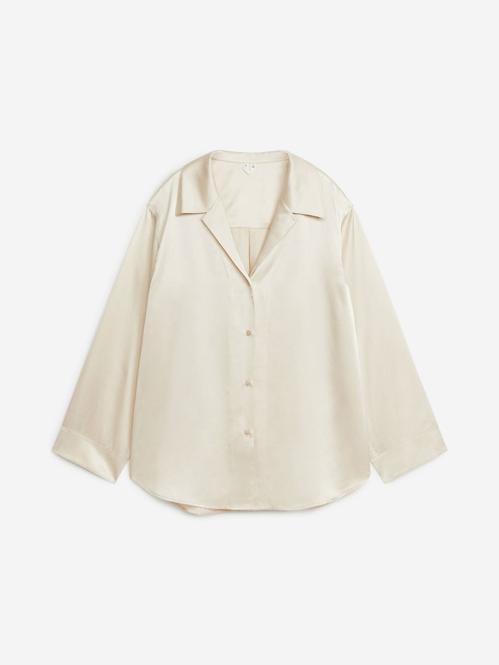 Arket relaxed silk shirt 